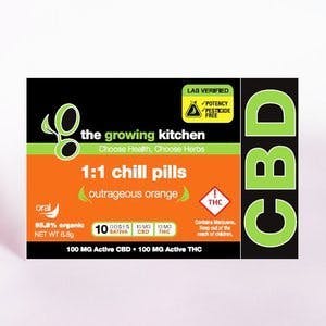 TGK - CBD Outrageous Orange 1:1 Chill Pills