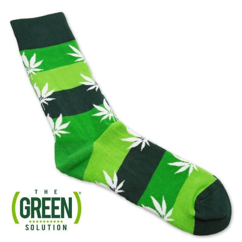 TGS Socks 3 Green Stripes