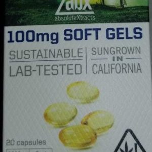THC 20 doses 100mg Soft Gel Capsules 2000 mg