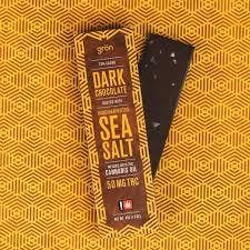 THC Dark Chocolate Sea Salt Bar by Grön Chocolate