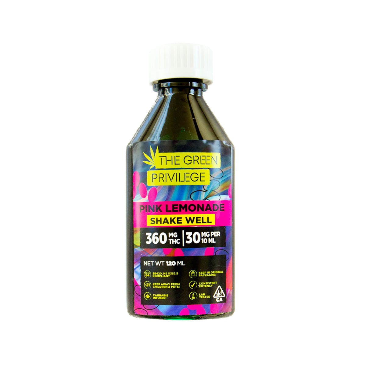 THC Liquid - Pink Lemonade 360mg