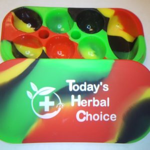 THC Logo 6+1 Silicone Container