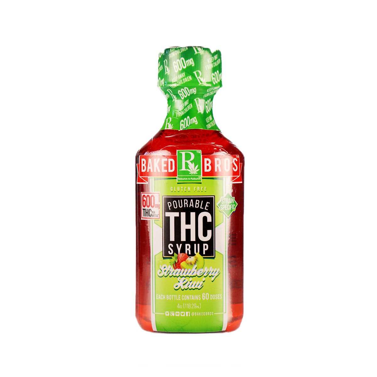 THC Syrup Strawberry Kiwi 600mg