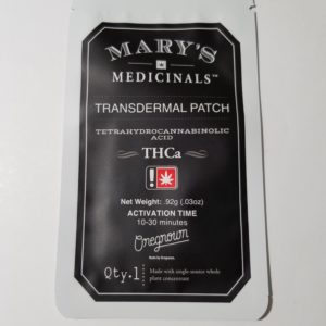 THC Transdermal Patch- Synergy Skin Worx