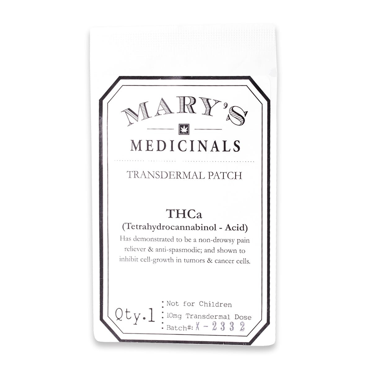 THCa Transdermal Patch, 10mg - MED