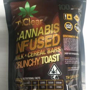 THCLEAR Crunchy Toast Cereal Bars 100mg