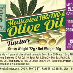 THC/THC-A Anti Inflammatory Olive Oil 300mg