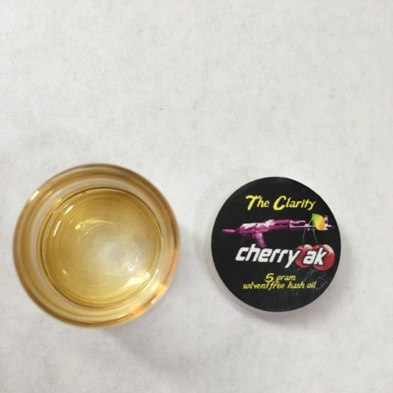 The Clarity Cherry AK Hash Oil