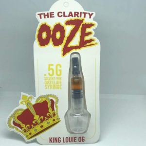 THE CLARITY SOLVENT FREE HASH OIL KING LOUIE .5G