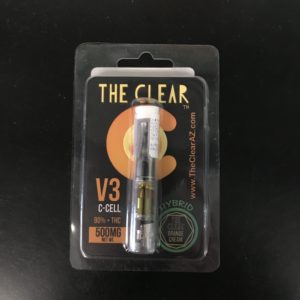 The Clear V3 Orange Cream 500mg Cartridge