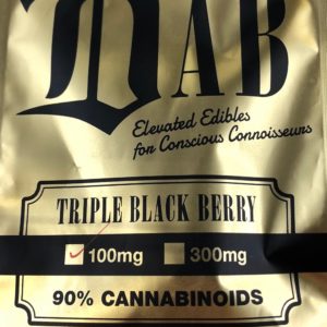 The Dab 100mg Gummies: Triple Black Berry
