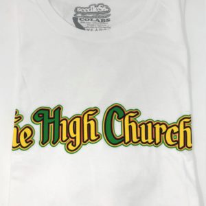 The High Church - Rasta/White T-Shirt