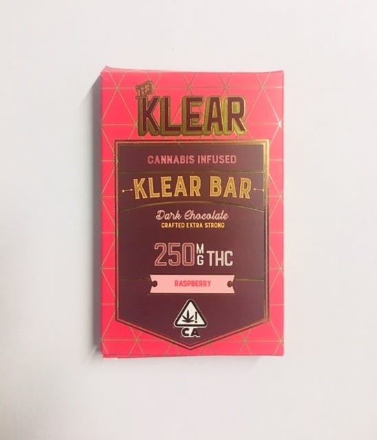 edible-the-klear-chocolate-bar-250mg-raspberry-dark-chocolate