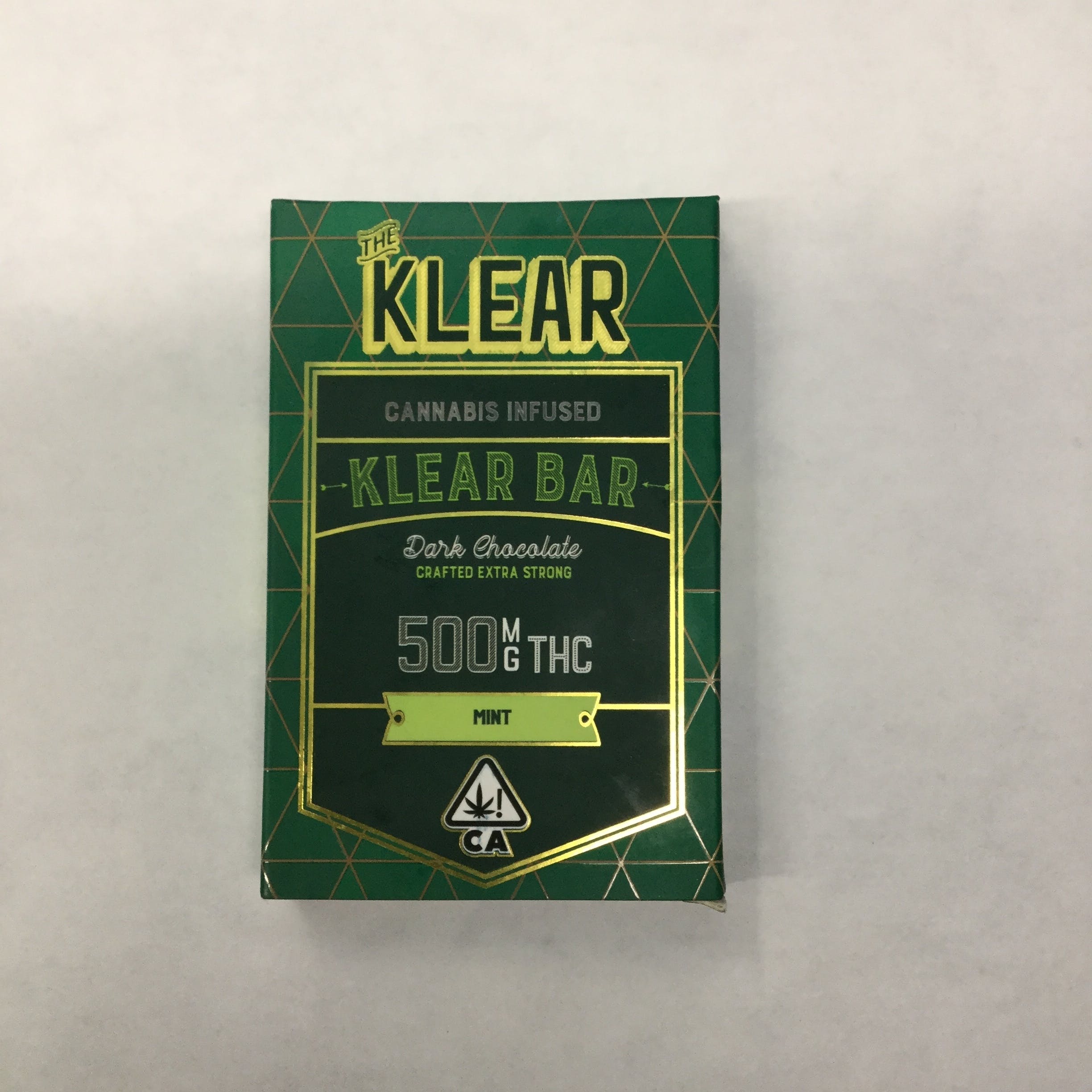 The Klear Chocolate Bar 500mg- Mint Dark