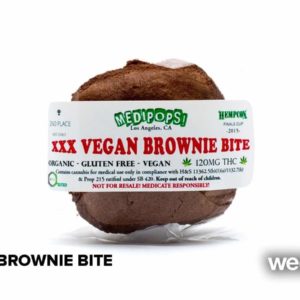 The Medipops XX Vegan Brownie Bite - 80 mgs