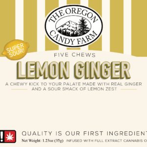 The Oregon Candy Farm - Lemon Ginger Sour Chews