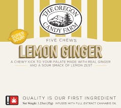 The Oregon Candy Farm - Sour Lemon Ginger Chews