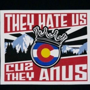 The Spot – “Hate us cuz they anus” t-shirts
