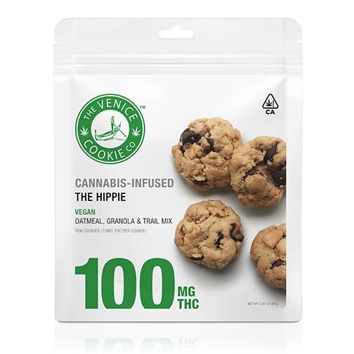 The Venice Cookie Co. Cookies 100mg (The Hippie - 10 Pack)
