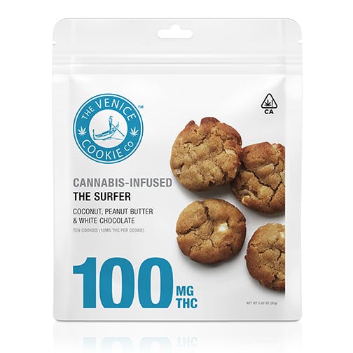 The Venice Cookie Co. Cookies 100mg (The Surfer - 10 Pack)