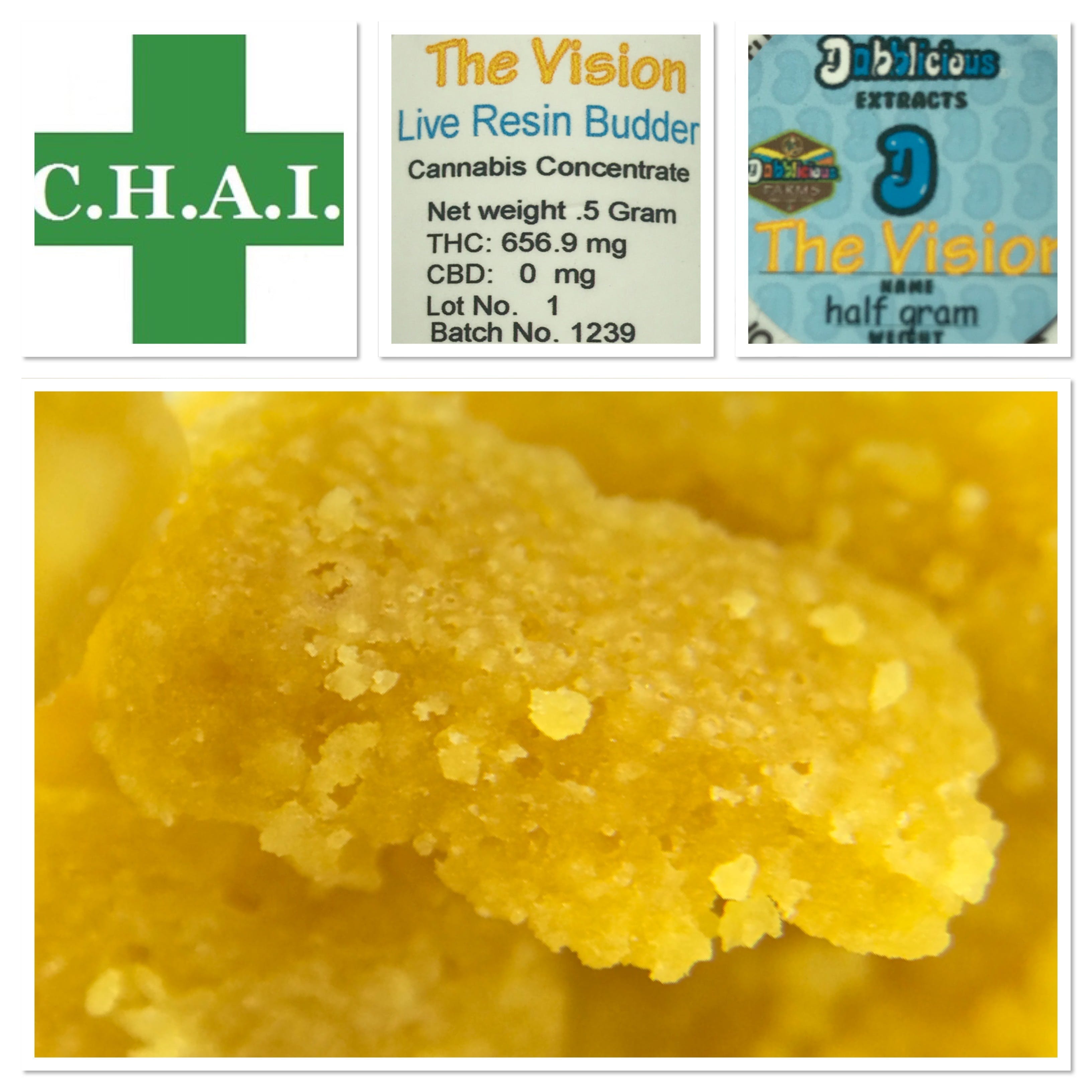 The Vision Live Resin Budder (Dabbalicious)