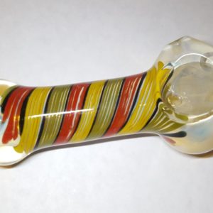 Thick Fumed Color Swril Hand Pipe 4"