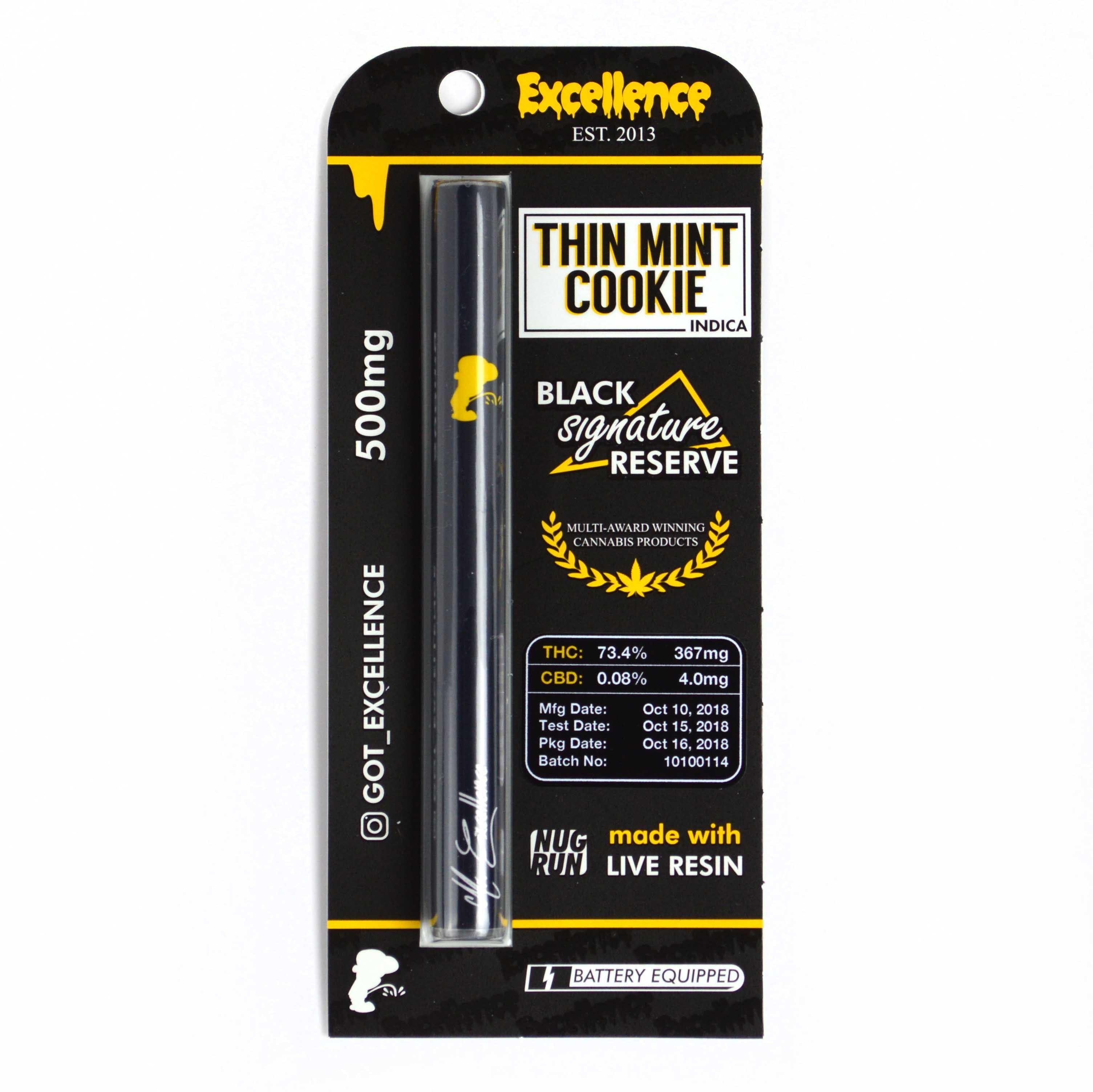 Thin Mint Cookie - Black Signature Disposable