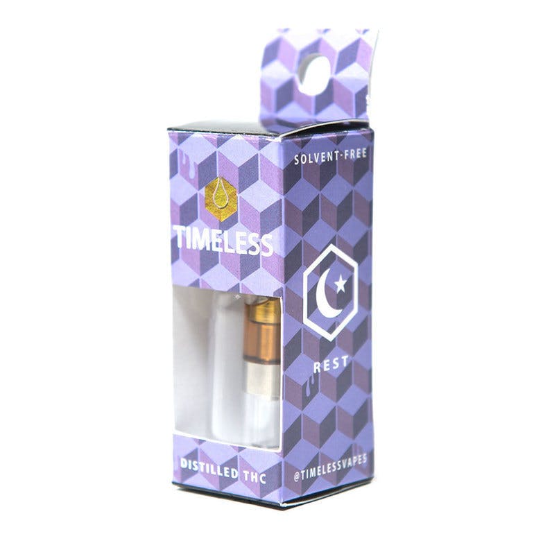 concentrate-timeless-vapes-timeless-indica-rest-vape-cartridge-500mg-assorted-strains