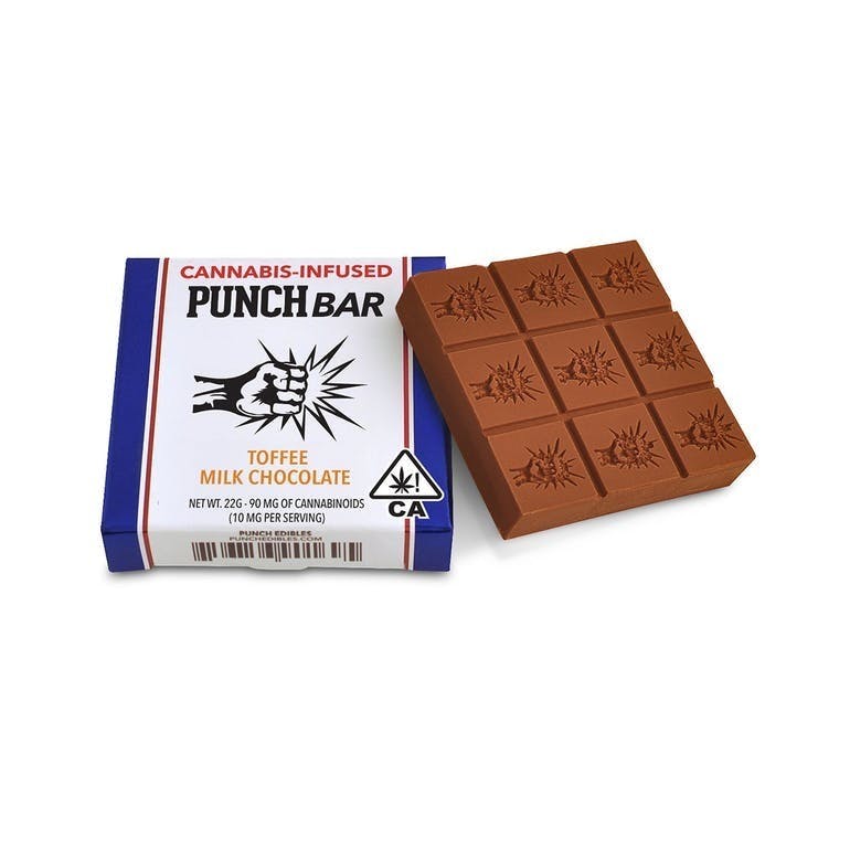 Toffee Milk Chocolate 90mg (Punch Edibles)
