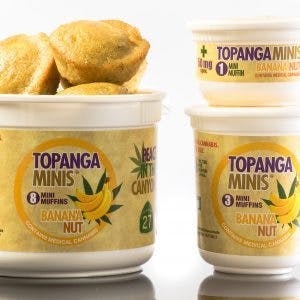 TOPANGA | Banana Nut Mini Muffins 100mg THC