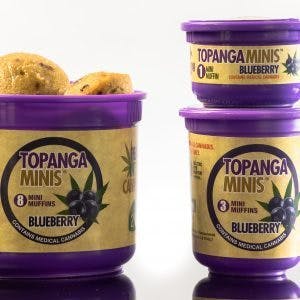 TOPANGA | Blueberry Mini Muffins 100mg THC