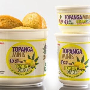 TOPANGA | Lemon Cake Mini Muffins 100mg THC