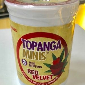 Topanga Minis- 3 red velvet muffins