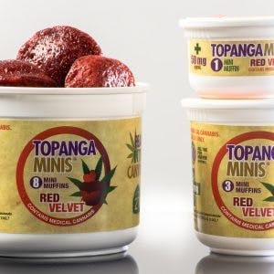 TOPANGA | Red Velvet Mini Muffins 100mg THC