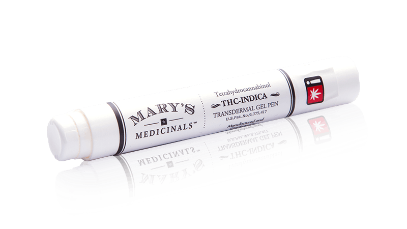 topicals-transdermal-indica-gel-pen-100mg-thc-marys-medicinals