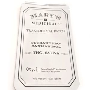Transdermal Patch Sativa 20mg - Mary's Medicinals
