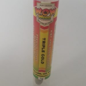 Triple Gold 2 x .5g infused Pre-roll by Wow Weed