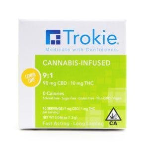 Trokie - Lemon Lime 9:1 90mg CBD/ 10mg THC