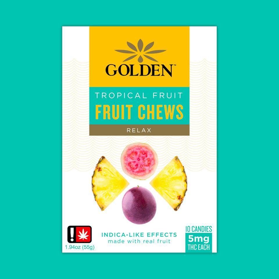 Tropical Fruit- Indica- Fruit Chews- Golden Leaf 08176972