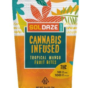 Tropical Mango Cannabis Infused Fruit Bites [Soldaze]