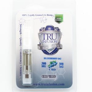 TRU Infusion CBD Cartridge Blueberry OG 300mg