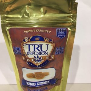 TRU Infusion THC Gummy Mango Indica 100mg