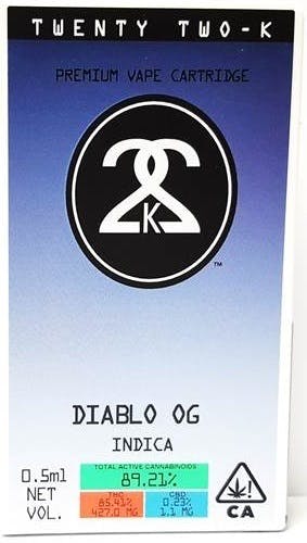 Twenty Two - K - Diablo OG Cartridge