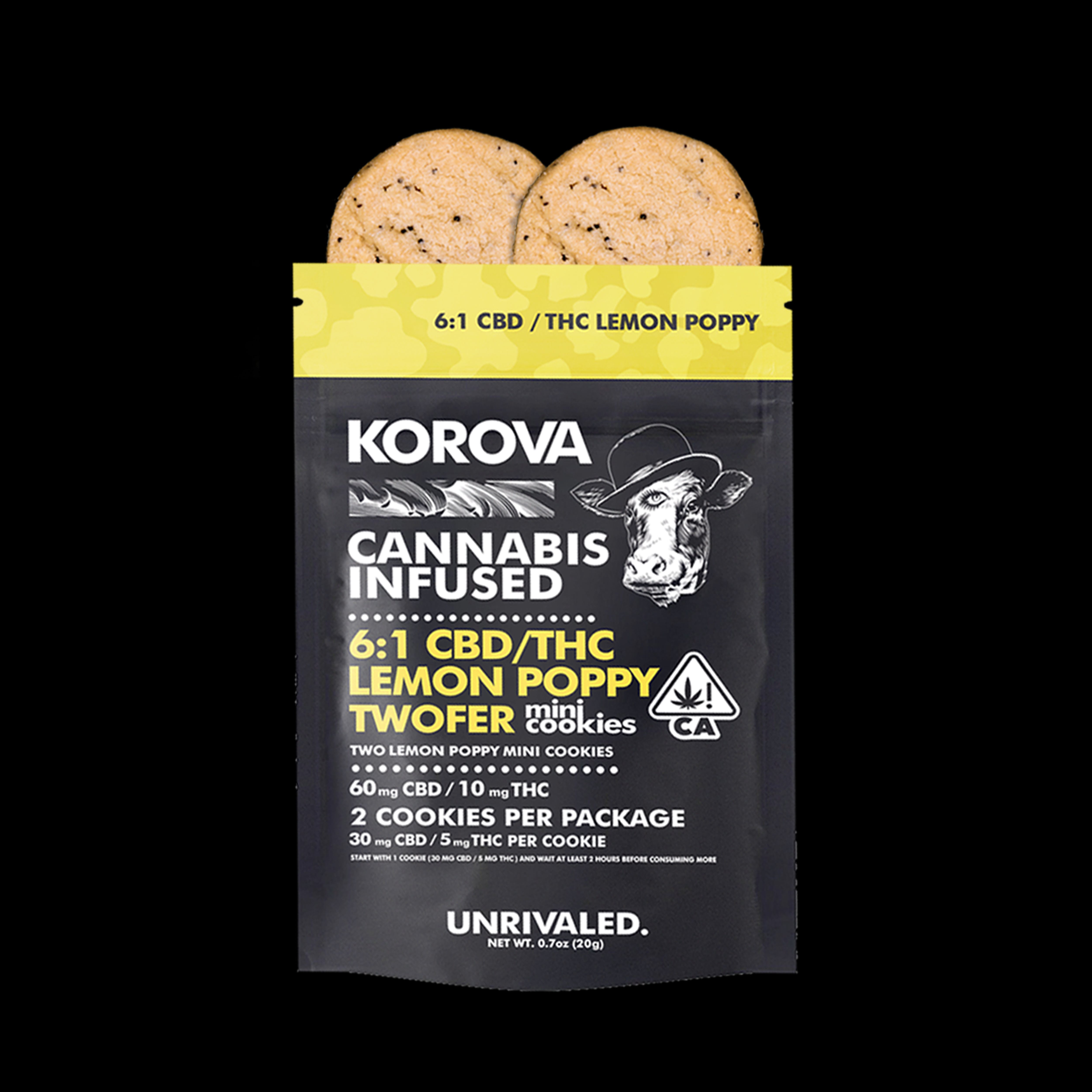 marijuana-dispensaries-la-kush-los-angeles-kush-in-los-angeles-twofer-61-cbd-thc-lemon-poppy-mini-cookies