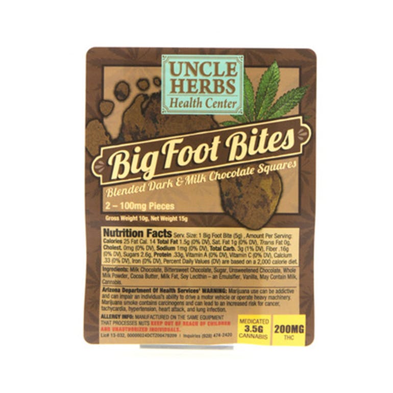 Uncle Herbs 200MG Big Foot Bites