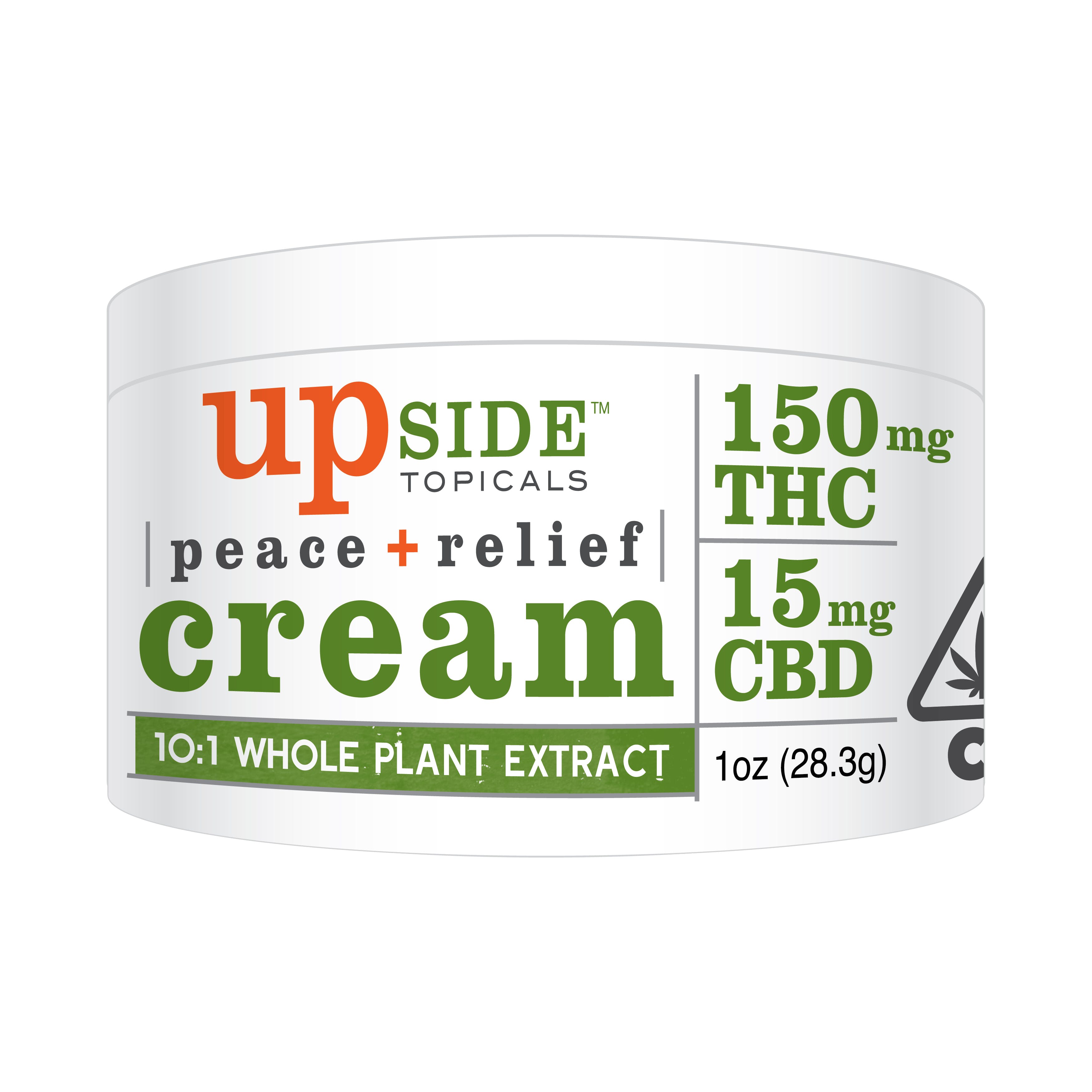Upside Edibles Piece + Relief Cream - 1oz