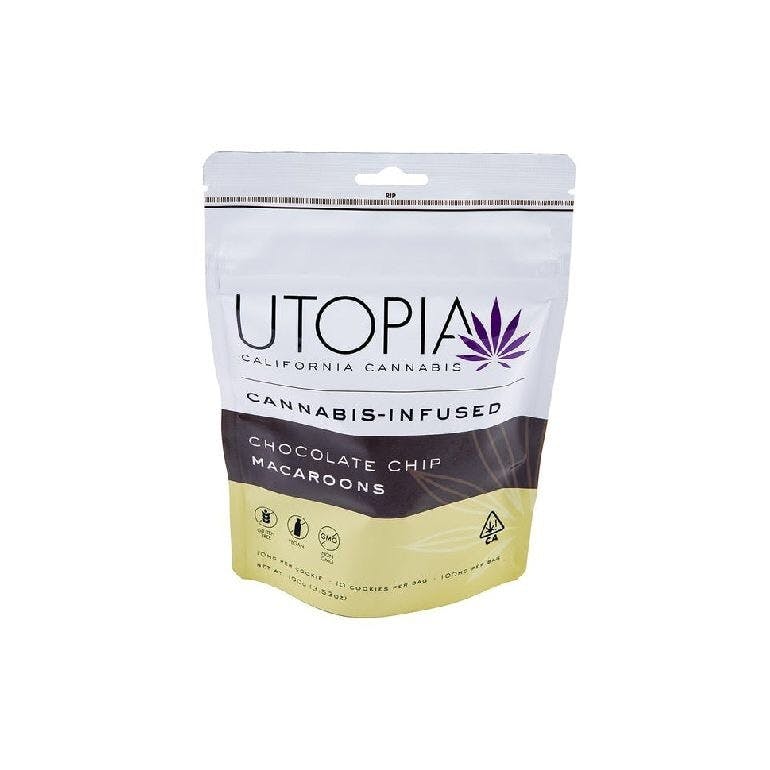 Utopia - Chocolate Chip Gluten Free Macaroons 100mg