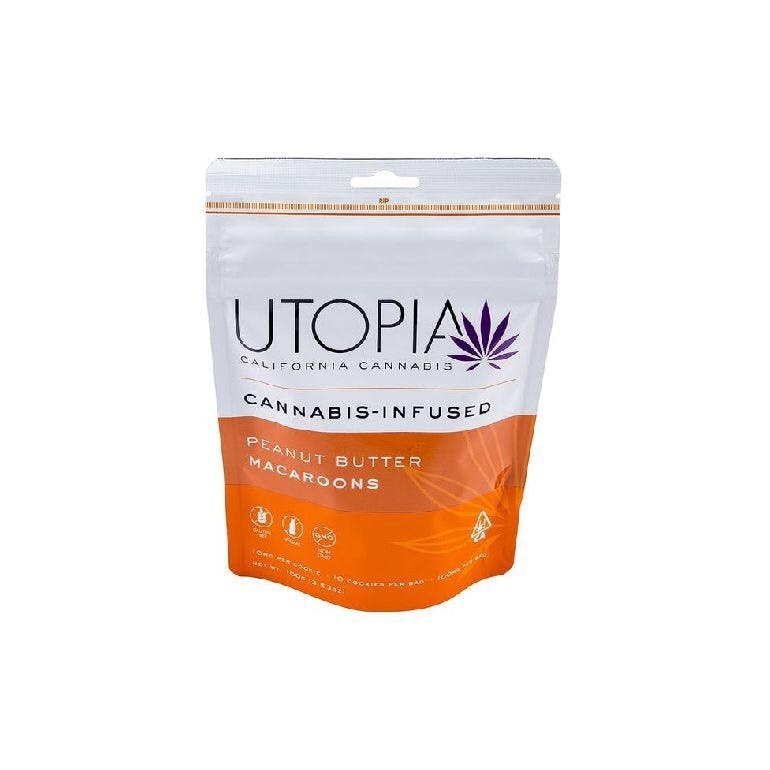 Utopia - Peanut Butter Gluten Free Macaroons 100mg