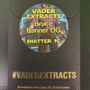 Vader Extracts (Trim Run) Bruce Banner OG