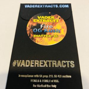 Vader Extracts (TRIM RUN)» Fire OG Kush